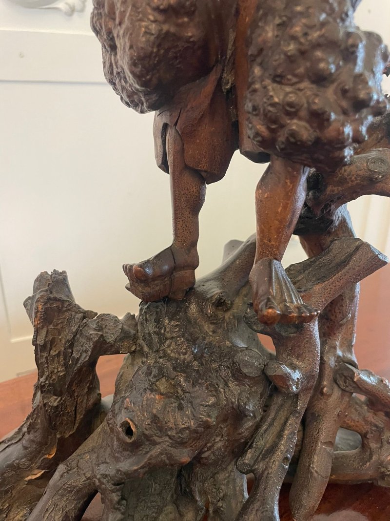 Antique 19th Century Chinese Root Carving - Image 8